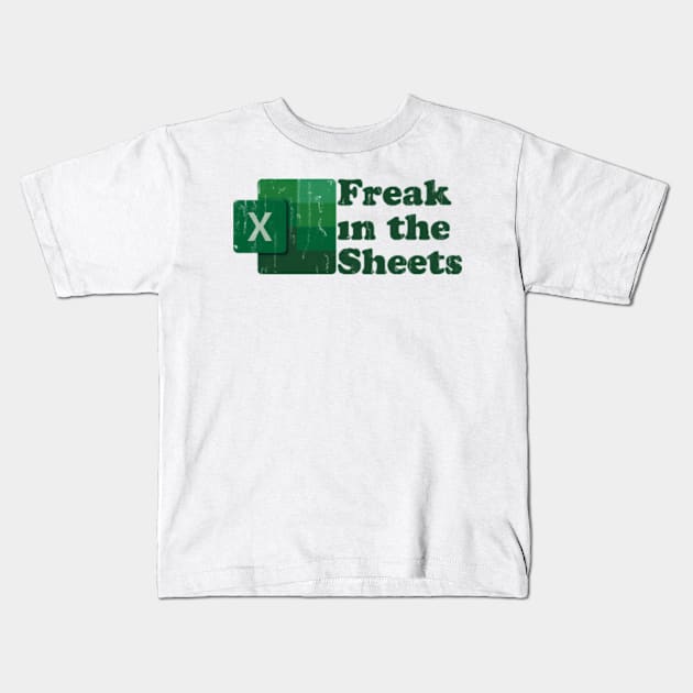 Freak in the Sheets - Vintage Style Kids T-Shirt by BULET